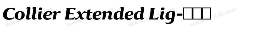 Collier Extended Lig字体转换